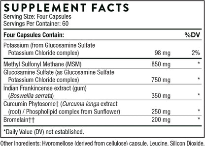 Thorne Glucosamine Sulfate - Joint Support Supplement - 180 Capsules