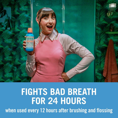 TheraBreath Fresh Breath Dentist Formulated Oral Rinse, Icy Mint, 16 Fl Oz (Pack of 2)