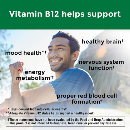 Nature Made Vitamin B12 1000 mcg, Dietary Supplement for Energy Metabolism Support, 150 Softgels, 150 Day Supply