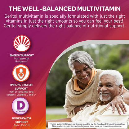 Geritol, Multivitamin Supplement, Contains B-Vitamins, Antioxidants, 40 Tablets