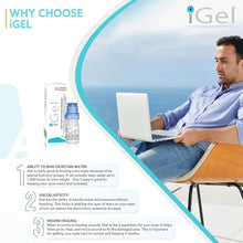 AGEPHA iGel® Moisturizing Eye Drops for Dry Itchy Eyes | Artificial Tears for Red Eyes | Lubricating Eye Drops for Contact Lenses | Pack of 3 Agepha