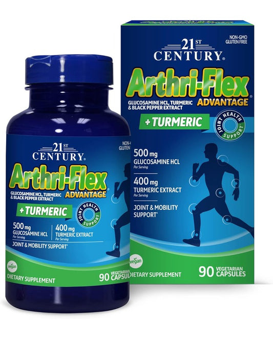 21st Century Arthri-Flex Advantage Plus Turmeric Vegetarian Capsules, 90 Count