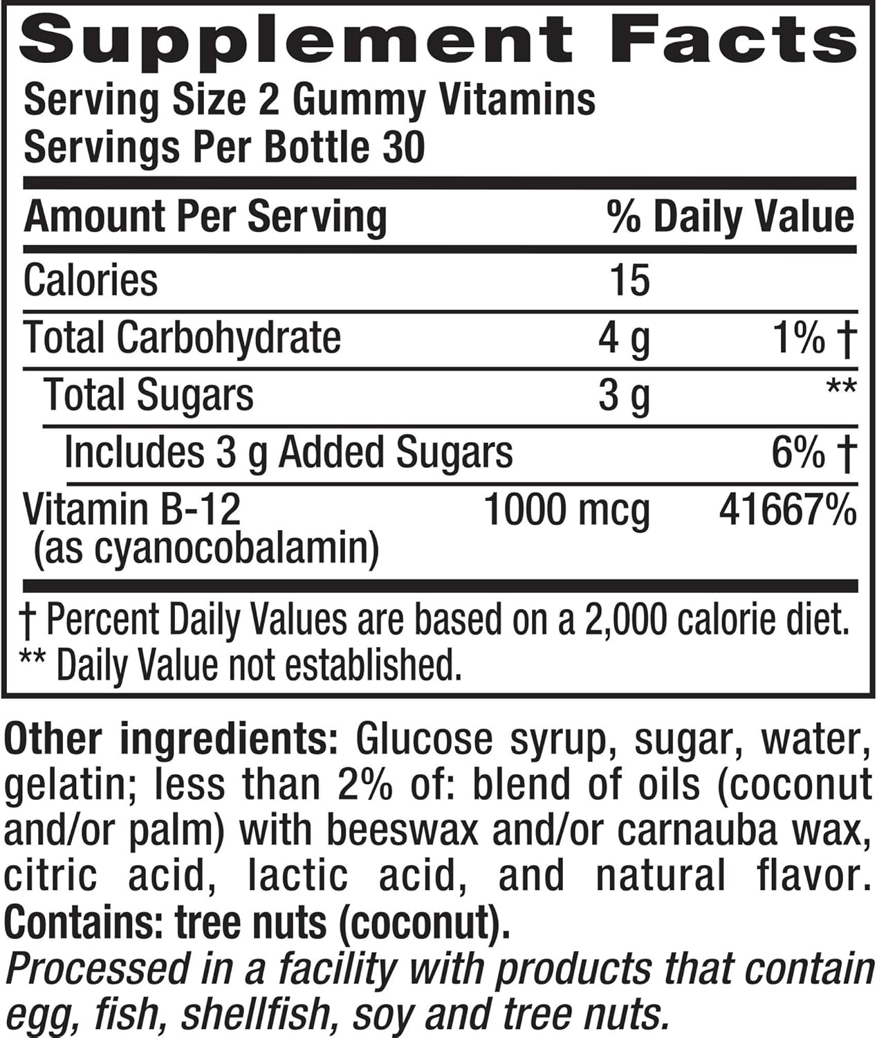 Vitafusion B12 Gummy Vitamins, Delicious Raspberry Flavor, 60ct (30 Day Supply)