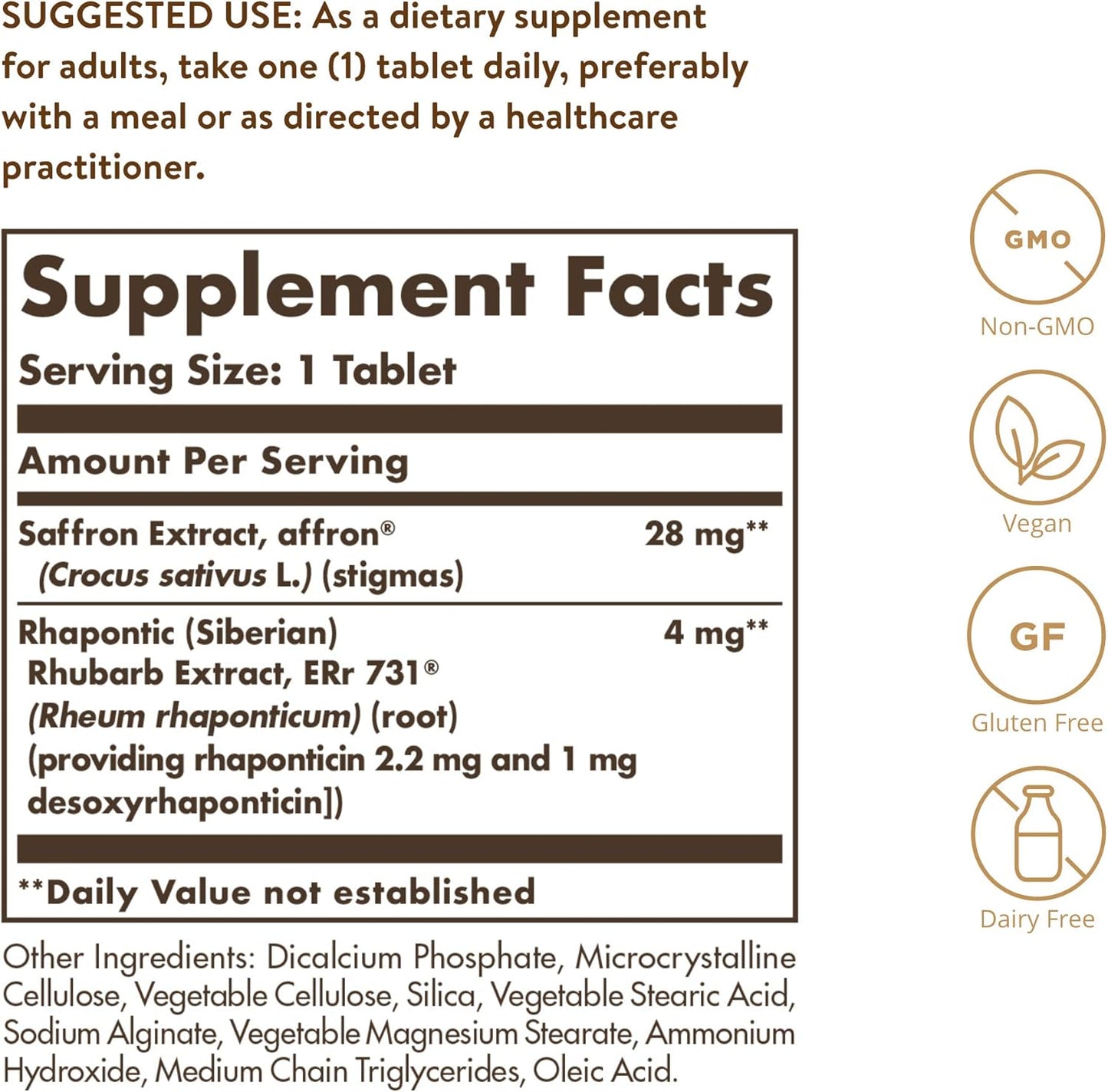 Solgar Menopause Relief - 30 Tablets - Helps Relieve Hot Flashes, Exhaustion, Irritability, Sleep Disturbances & More