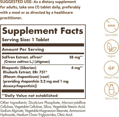 Solgar Menopause Relief - 30 Tablets - Helps Relieve Hot Flashes, Exhaustion, Irritability, Sleep Disturbances & More
