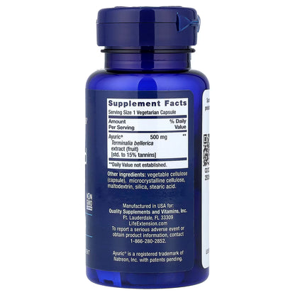 Life Extension, Uric Acid Control, 60 Vegetarian Capsules
