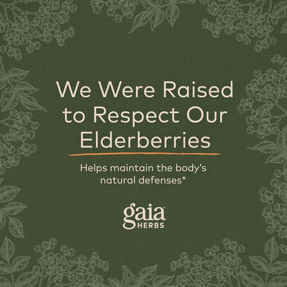 Gaia Herbs Black Elderberry (Sambucus Nigra)for Immune System Support - 40 Gummies