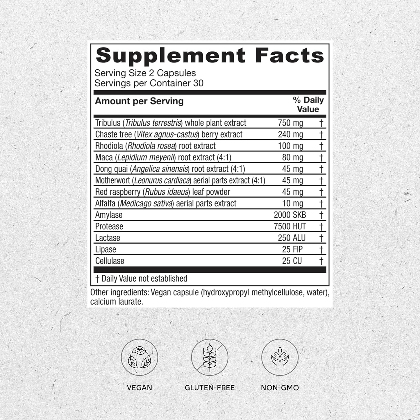 Vitanica Pregnancy Prep, Reproductive System Support, Vegan, 60 Capsules