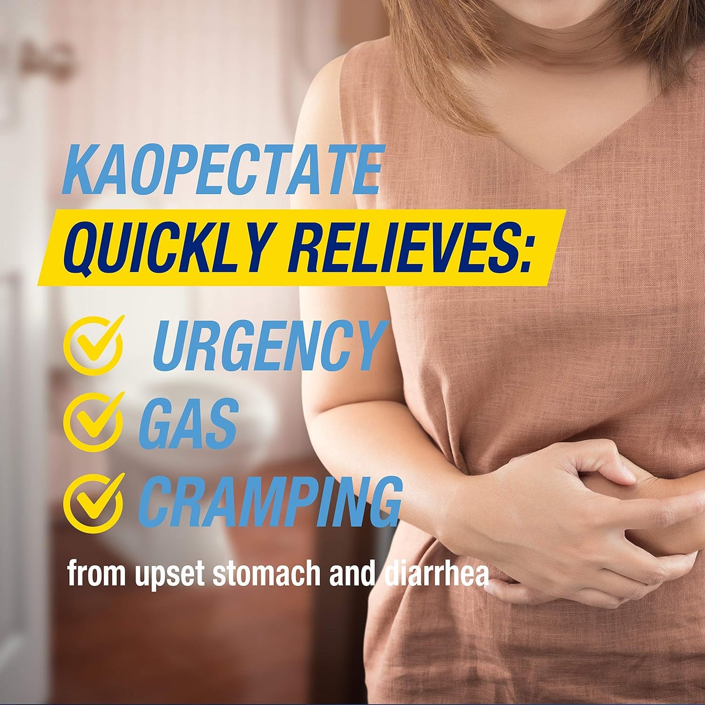 Kaopectate Multi-Symptom Anti-Diarrheal & Upset Stomach Reliever, 42 Caplets
