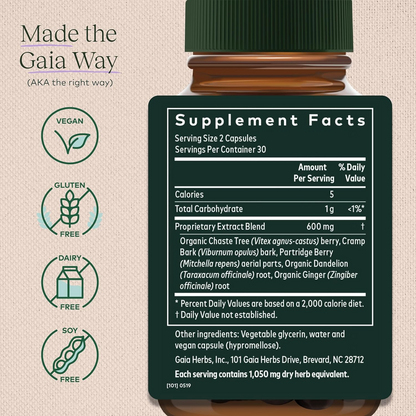 Gaia Herbs Fertility Support - Fertility Supplements & Hormone Balance for Women - 60 Vegan Liquid Phyto-Capsules (30 Servings)