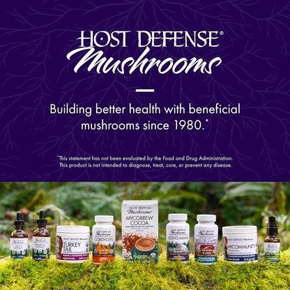 Host Defense, Lion's Mane Capsules, Promotes Mental Clarity, Focus and Memory, Mushroom Supplement, 60 Count
