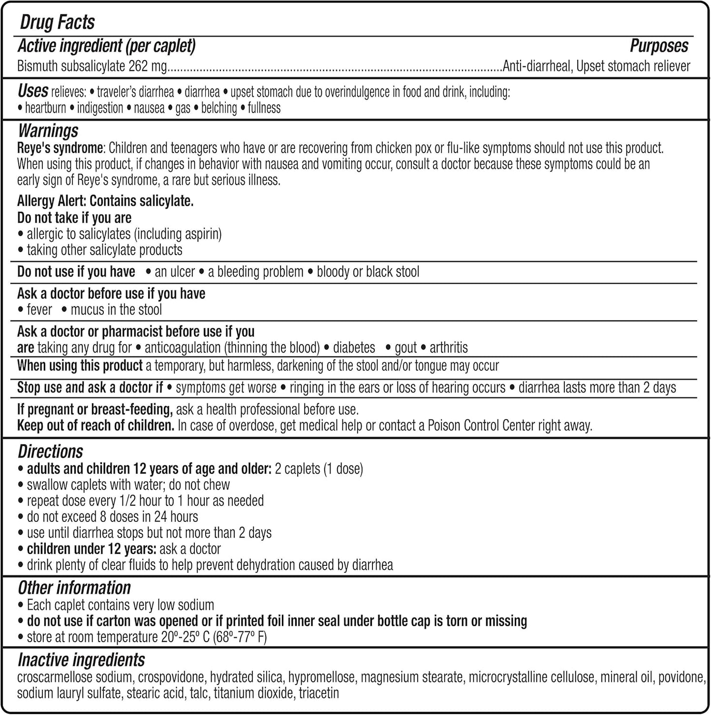 Kaopectate Multi-Symptom Anti-Diarrheal & Upset Stomach Reliever, 42 Caplets