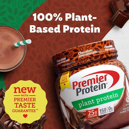 Premier Protein Powder Plant Protein, Chocolate, 25g Plant-Based Protein, 0g Sugar, Gluten Free, No Soy or Dairy Ingredients, 15 Servings
Visit the Premier Protein Store