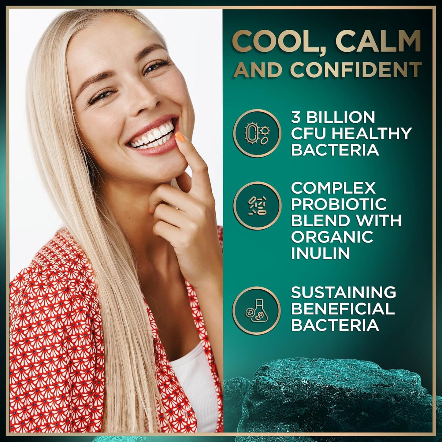 WILD FUEL Dental Probiotic for Teeth and Gums - Lactobacillus Salivarius Probiotic 3bn CFU Fights Bad Breath, Restores Healthy Bacteria - Vegetarian Oral Probiotics
