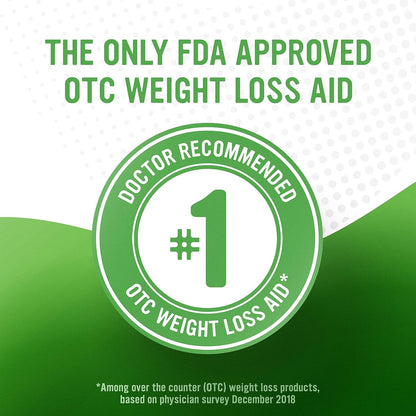 Alli Orlistat Weight Loss Supplement Capsules Starter Pack, 60 Mg, 60 Ct