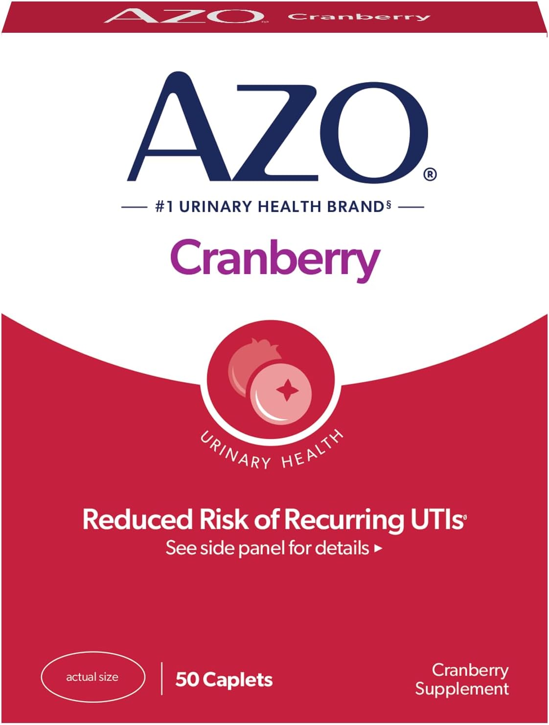 AZO Cranberry Pills for Urinary Tract Health, 50 caplets