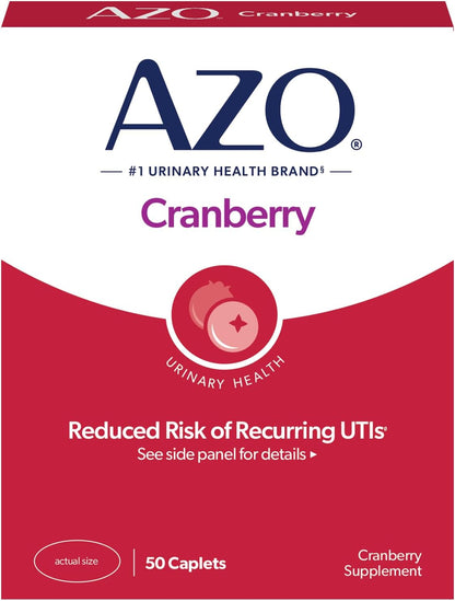AZO Cranberry Pills for Urinary Tract Health, 50 caplets