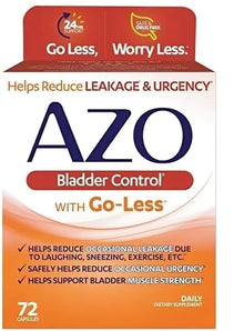 AZO Bladder Control with Go-Less Daily Supplement - 72 Capsules AZO