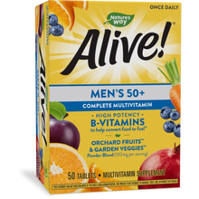Alive! Men's 50+ Complete Daily Multivitamin Tablets, 50 Count