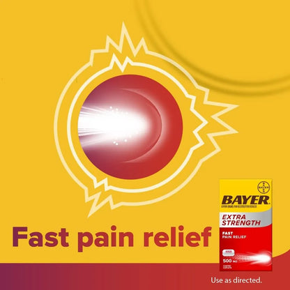 Bayer Extra Strength Aspirin 500 mg, 100 Coated Tablets
