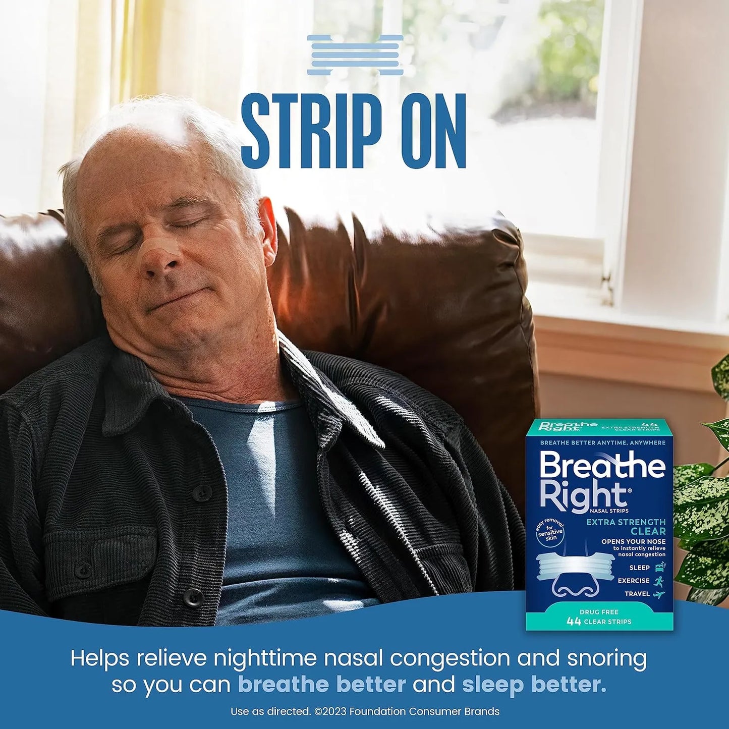 Breathe Right Nasal Strips Extra Strength 44 Count