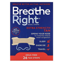 Breathe Right Nasal Strips Lavender Scent Extra Strength Tan Nasal Strips - 26 ct