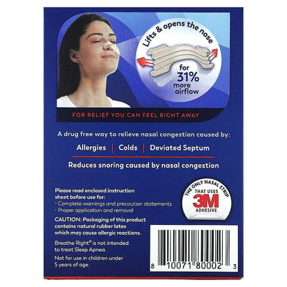 Breathe Right Nasal Strips Lavender Scent Extra Strength Tan Nasal Strips - 26 ct