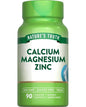 Calcium Magnesium Zinc Supplement | 90 Caplets | Non-GMO and Gluten Free | by Nature's Truth
