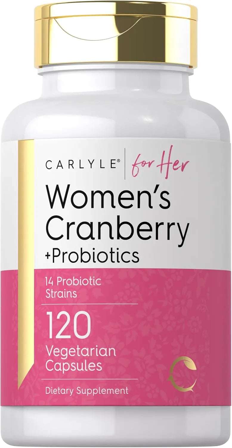 Carlyle Women's Cranberry Plus Probiotics 120 Capsules