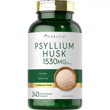 Carlyle Psyllium Husk Capsules 1530mg | 240 Caps | High Potency Fiber Supplement | Non-GMO, Gluten Free
