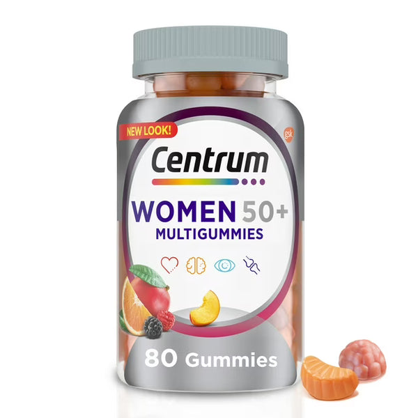 Centrum Multigummies Womens 50 Plus Gummy Multivitamin, 80 Count Centrum