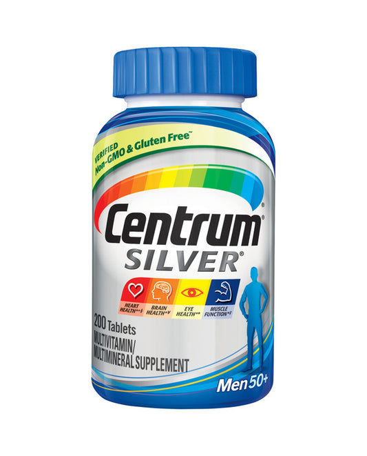 Centrum Silver Multivitamin for Men 50 Plus, Multimineral Supplement, 250 Count