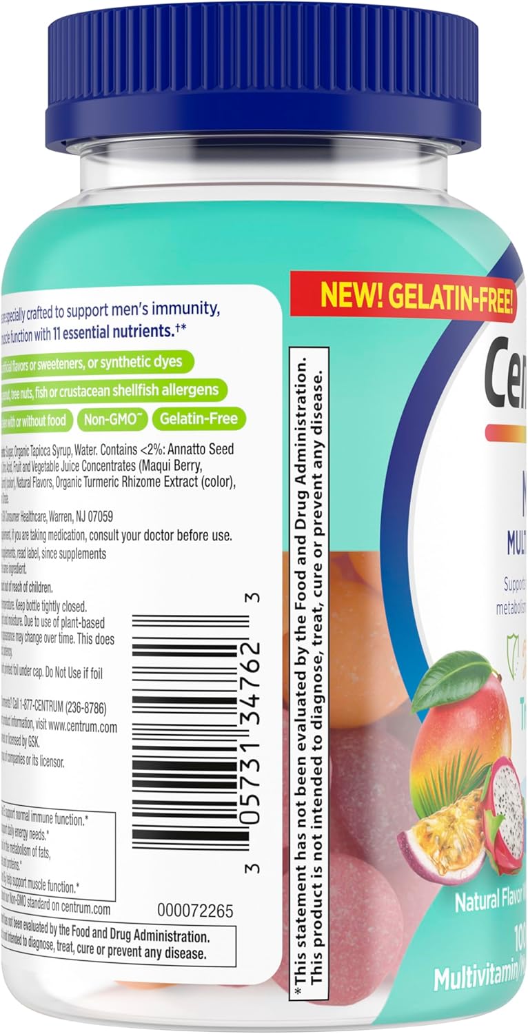 Centrum Men's Multivitamin Gummies, 100 Count
