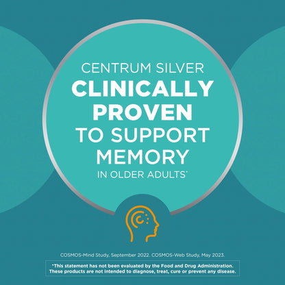 Centrum Silver Mens 50 Plus Vitamins, Multivitamin Supplement, 65 Count