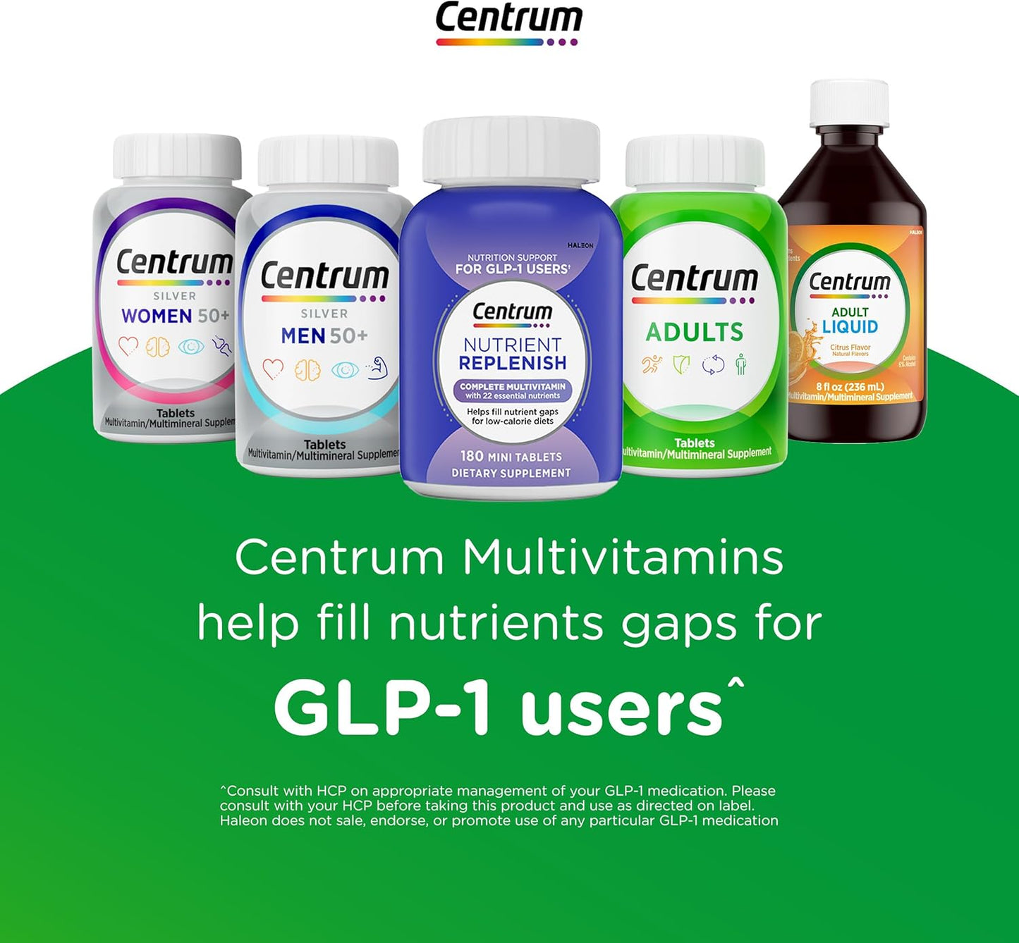 Centrum Multivitamin for Women 18 and Over, 120 Tablets | Contains Vitamin D3, B Vitamins and Antioxidant Vitamins C and E