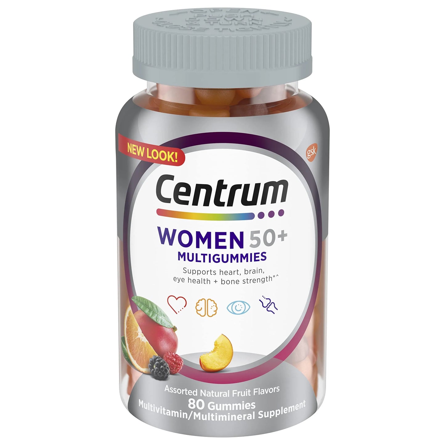 Centrum Multigummies Womens 50 Plus Gummy Multivitamin, 80 Count