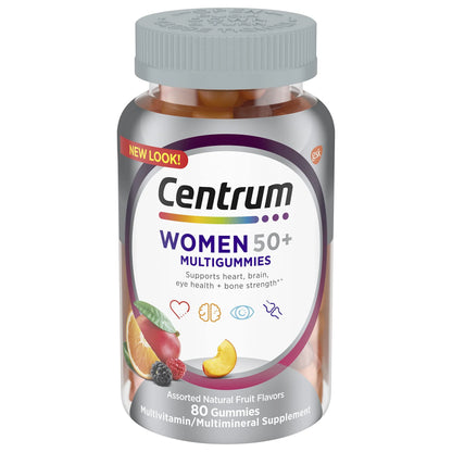 Centrum Multigummies Womens 50 Plus Gummy Multivitamin, 80 Count