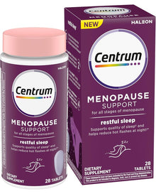 Centrum Restful Sleep Menopause Support Tablets, Supplement with Clinically Studied DailyZz and geniVida, 28 Count