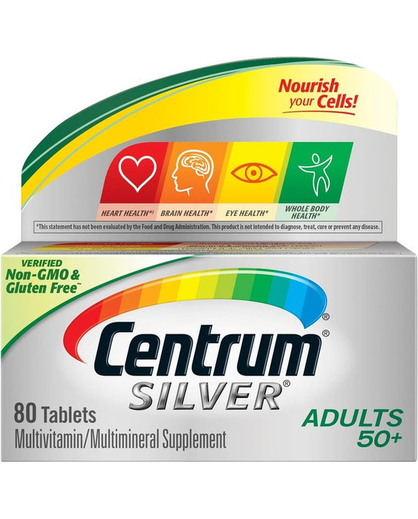 Centrum Age Centrum Silver Adult Age 50+ Multivitamin- 80 Count | Vitamins Depots ...