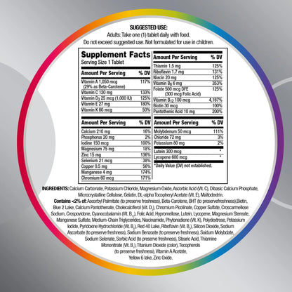 Centrum Silver Mens 50 Plus Vitamins, Multivitamin Supplement, 65 Count