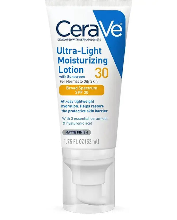 Cerave Moisturizing Lotion SPF 30| Sunscreen and Face Moisturizer with Hyaluronic Acid & Ceramides | Oil Free | 1.7 Ounce
