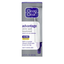 Clean & Clear Advantage Acne Spot Treatment with 2% Salicylic Acid, 0.75 fl. oz
