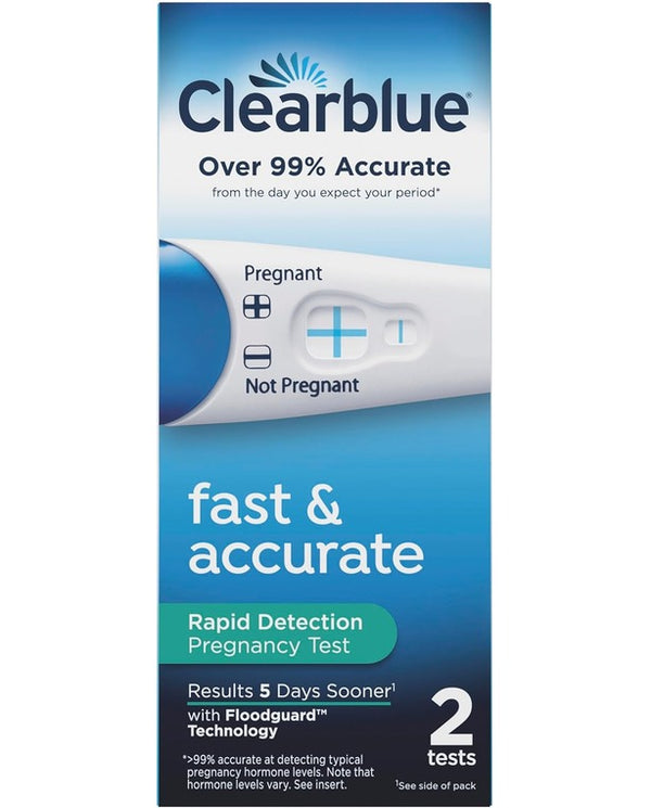 Clearblue Rapid Detection Pregnancy Test, Home Pregnancy Kit, 2 Count

