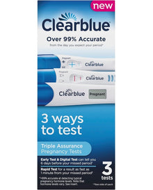 Clearblue Triple Assurance Pregnancy Test Kit, Home Pregnancy Tests, 3 Ways to Test, 3 Ct
