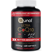 CoQ10 100mg Softgels - Qunol Ultra 3x Better Absorption Coenzyme Q10 Supplements - Antioxidant Supplement For Vascular And Heart Health & Energy Production - 4 Month Supply - 120 Count
