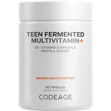 Codeage Teen’s Daily Multivitamin Supplement, 25+ Vitamins & Minerals for Teenage Boys & Girls, Organic Whole Foods Vitamins for Teenagers, Vitamin A, B, C, D, E, K, Omega-3, 60 Ct
