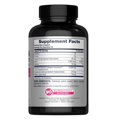 Black supplement bottle with a label showing 'Supplement Facts' on a white background