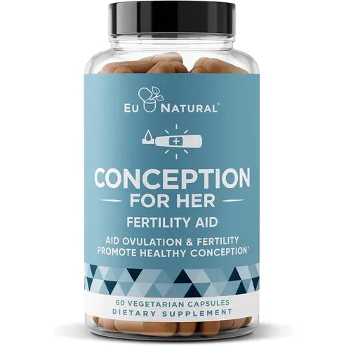 Conception Fertility Supplements for Women – Prenatal Vitamins – Promote Hormone Balance, Cycle Consistency, Aid Ovulation – Myo-Inositol, Folate, Folic Acid, Vitex, More – 60 Vegetarian Soft Capsules
