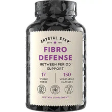 Crystal Star Fibro Defense, 150 Capsules - Breast & Uterine Health Between Periods - Natural Herbal Supplement Caps for Women - Vegetarian, Non GMO

