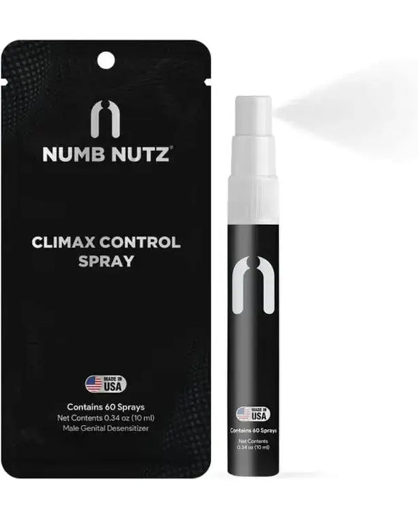 Delay Spray for Him, 60 Pumps, Numb Nutz Last Longer Bed Premature Ejaculant Control Sexual Enhancers, Desensitizing Spray Sex Men, Climax Delay Spray for Men 0.34 Fl Oz (Pack of 1) 1 0.34 Fl Oz
